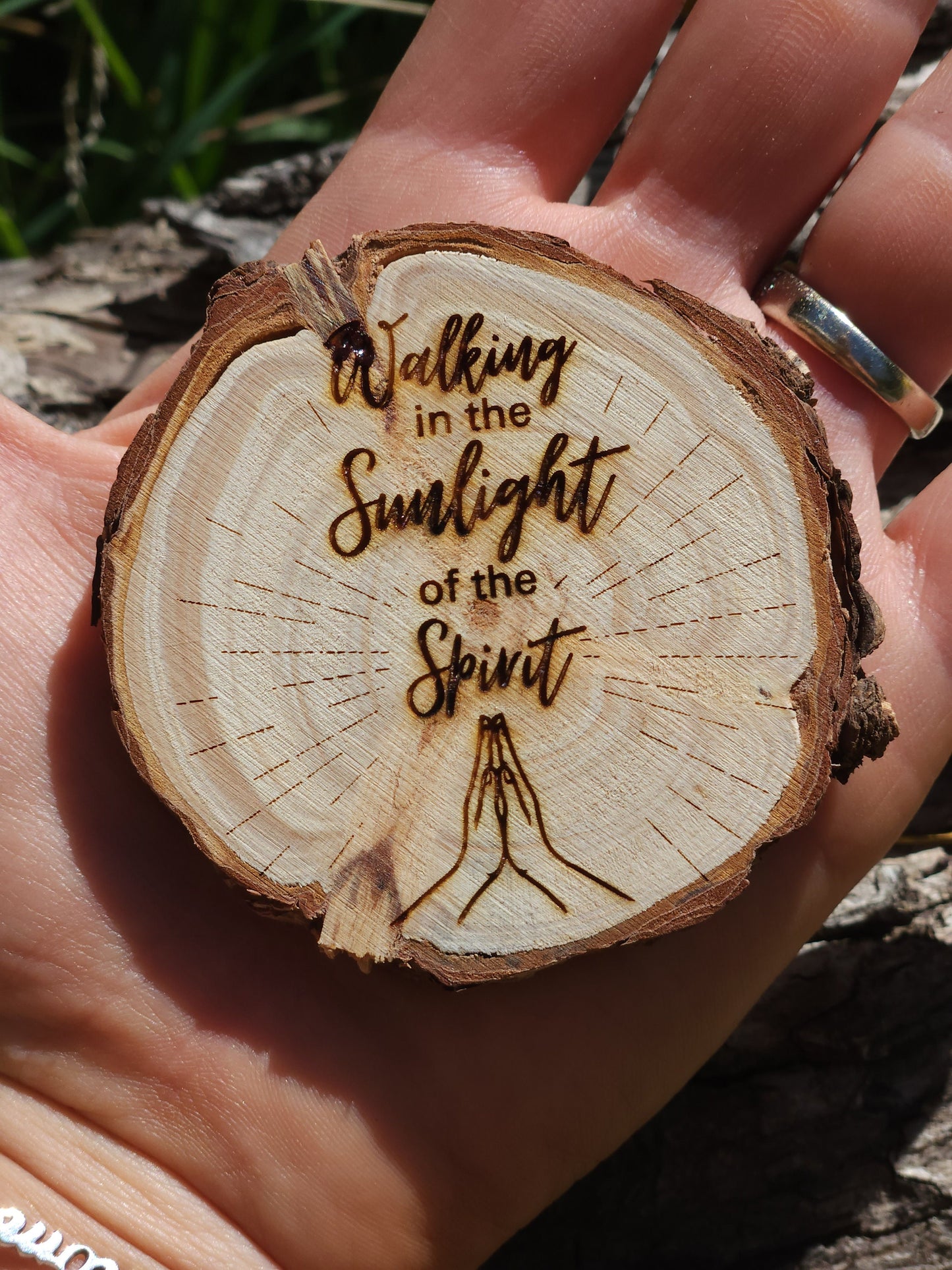 Majestic Buck sobriety anniversary medallion engraved