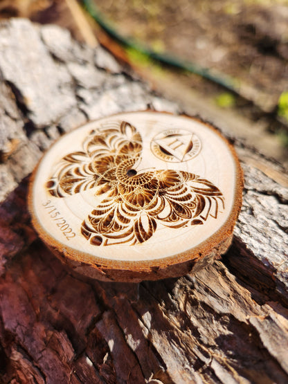 Mandala Butterfly AA NA recovery gift with display stand