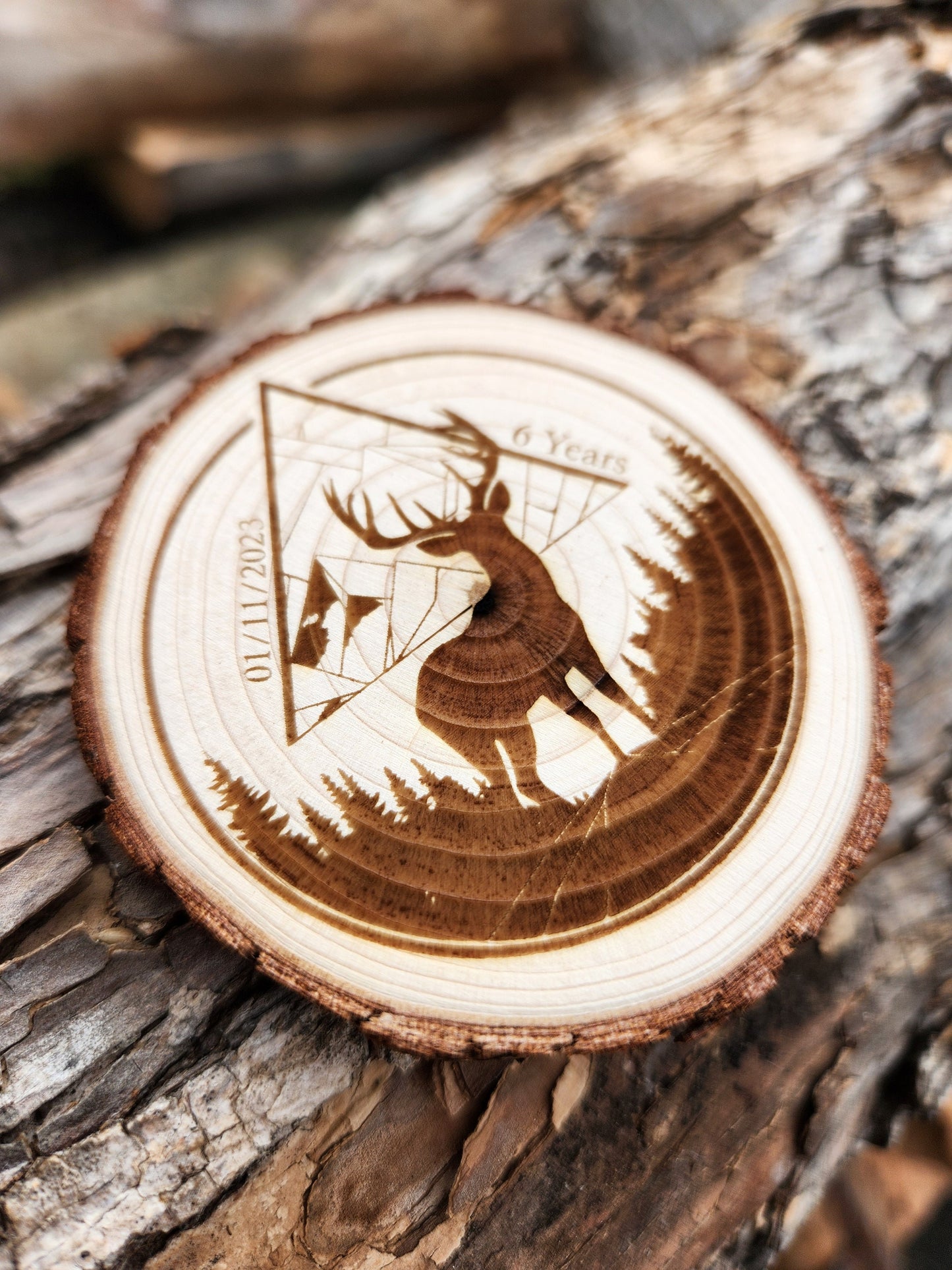 Majestic Buck recovery chip back with serenity prayer