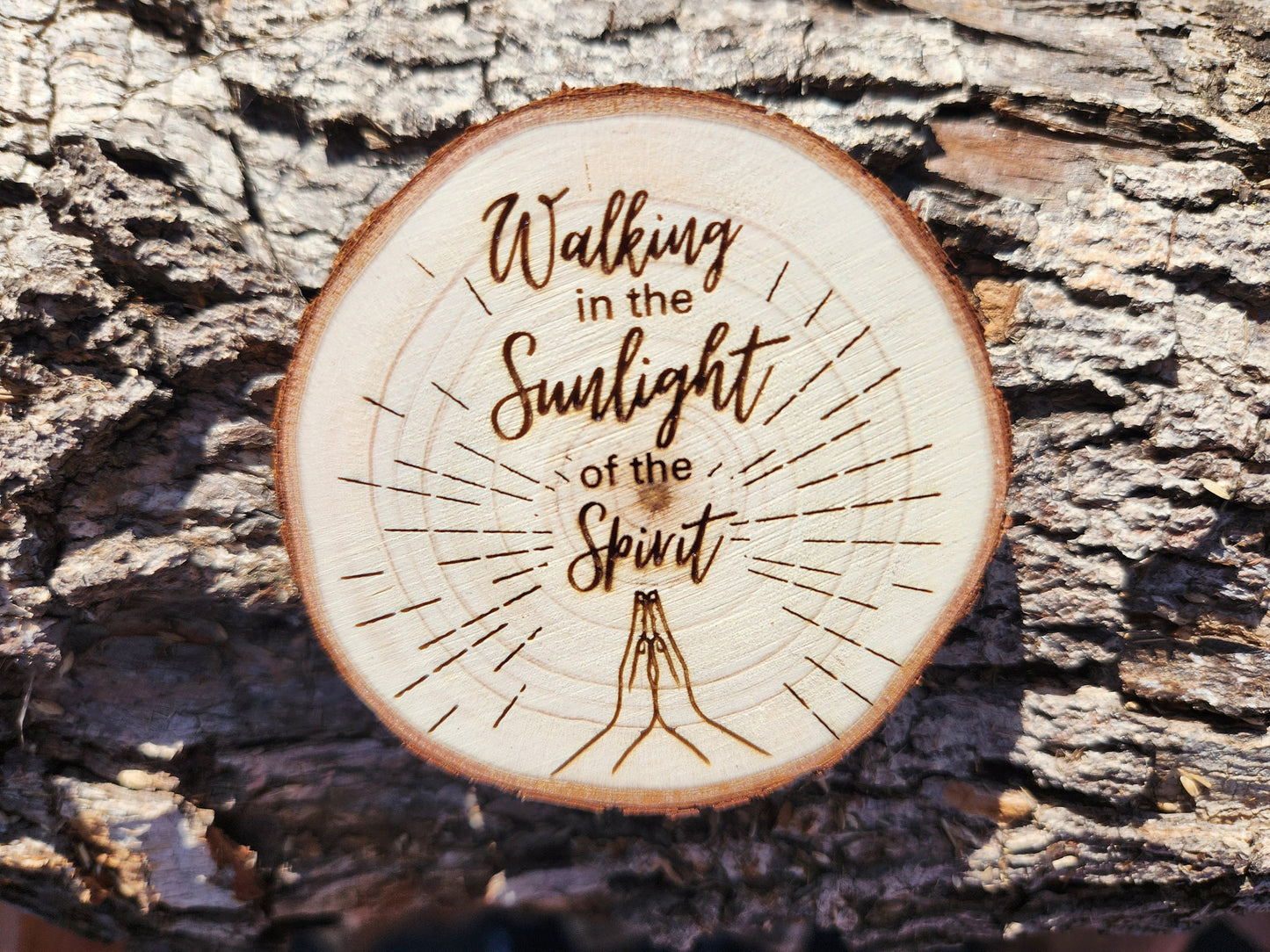 White Cat Dreams sobriety anniversary medallion engraved