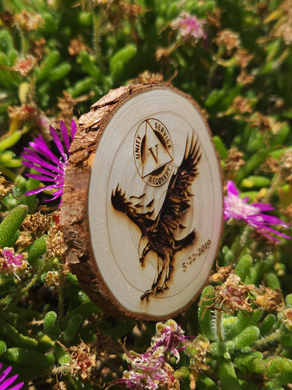 Soaring Eagle recovery chip back with serenity prayer