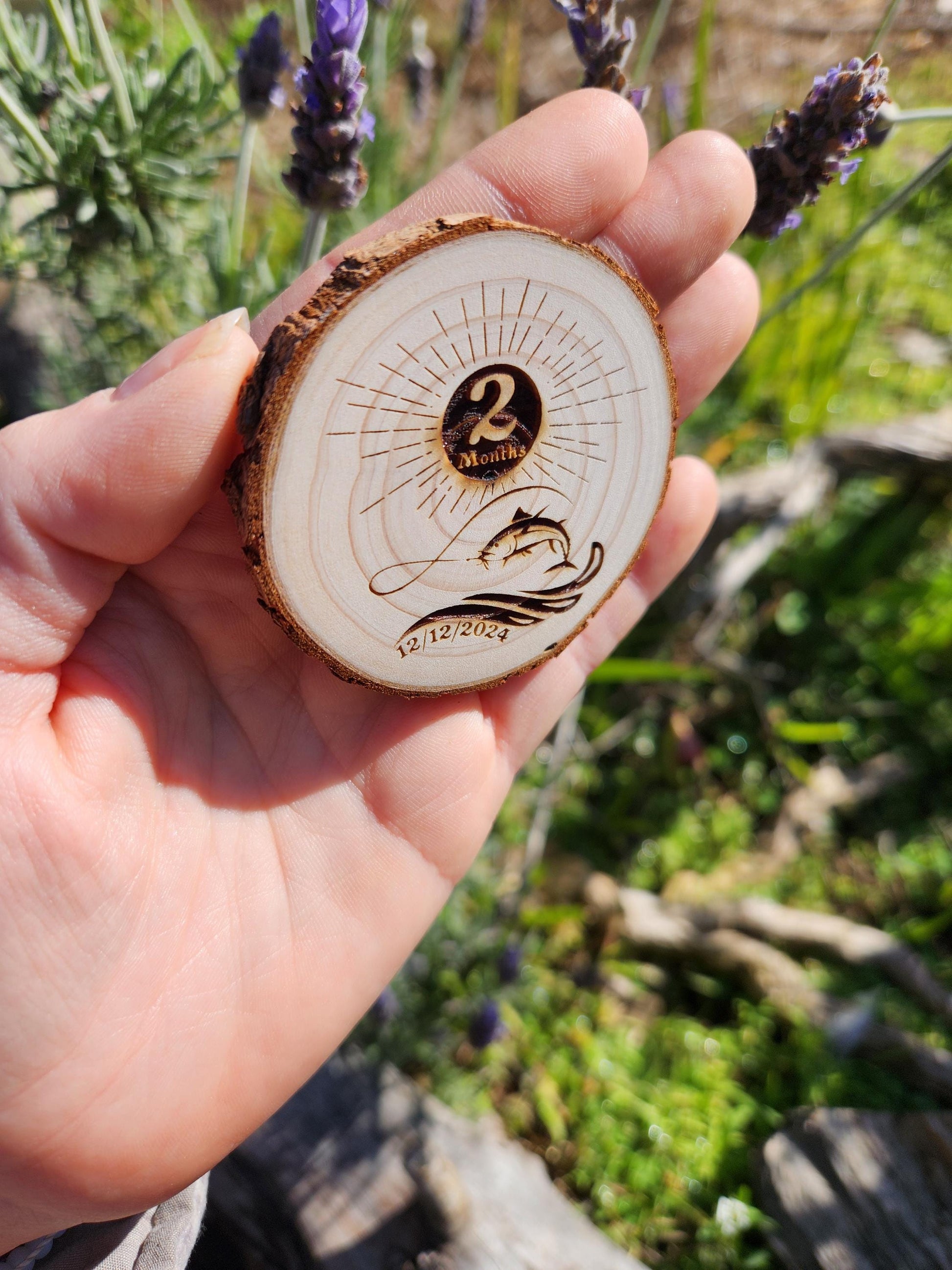 Fish Out of Water recovery chip back with serenity prayer