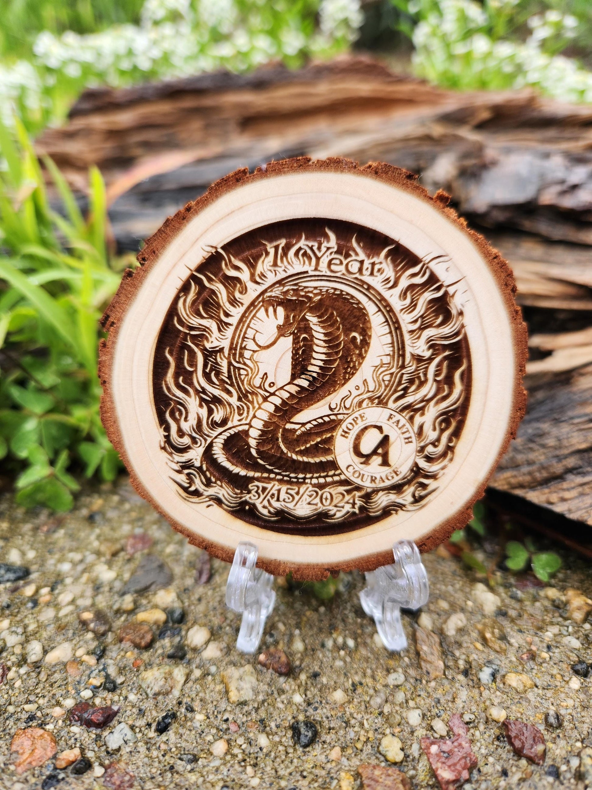 The Powerful Cobra recovery chip back with serenity prayer