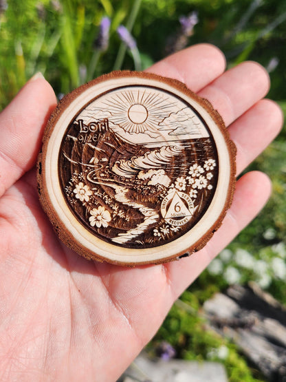 Seaside Serenity Trail recovery chip back with serenity prayer