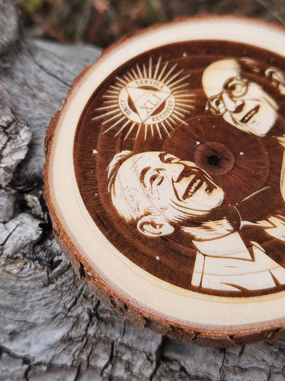 Thy Will Be Done Cross recovery chip back with serenity prayer