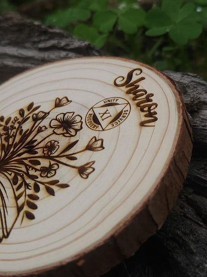 Book of Love recovery chip back with serenity prayer